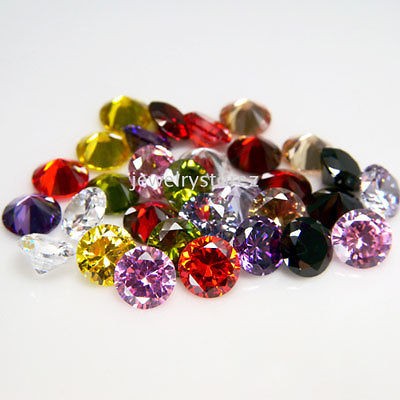 Loose Gemstones Loose Cubic Zirconia in CZ, Simulated Stones