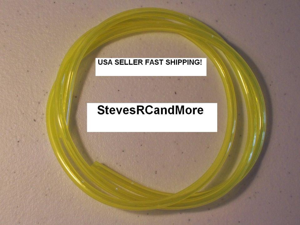 RC Plane Car Yellow Silicon Nitro or Gas Fuel Line 3ft Futaba JR Sport 