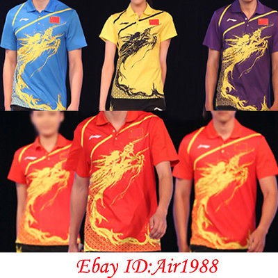   2012 London Olympic Li Ning Mens Table Tennis Shirt Sports Shirt new