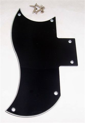   SCRATCHPLATE FOR VINTAGE GIBSON SG STANDARD/SG 62 REISSUE/ BK 3 PLY