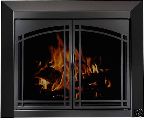 fireplace glass door in Fireplace Screens & Doors