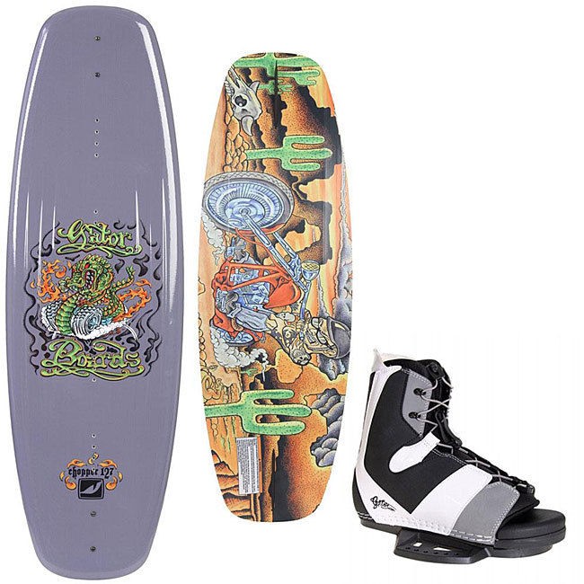 Gator Chopper Youth Wakeboard 127/ Team Bindings