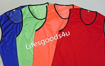   PRACTICE JERSEYS PINNIES MESH VEST SOCCER FOOTBALL BASKETBALL