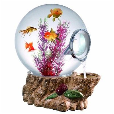 NEW 5 Gallon Waterfall Aquarium Bowl.Fantastic Fish.Aeration System 