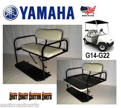 YAMAHA G29 DRIVE Golf Cart Rear Flip Down Seat Kit STONE (FAST FREE 