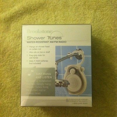 Brookstone Shower Tunes Water Proof Resistant Radio (AM/FM)