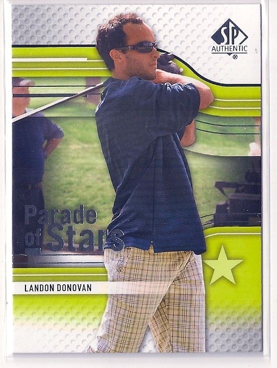 2012 UD SP GOLF #72 LANDON DONOVAN SP PARADE OF STARS LOS ANGELES 