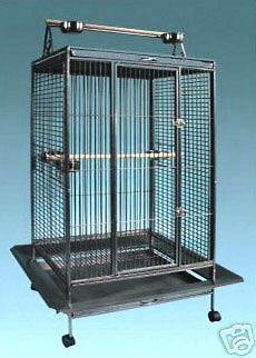 New Large Bird Parrot Macaw Cage Playtop 32Lx22Wx60H