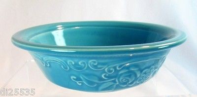 Oven Serve Fruit Dessert Sauce Bowl Turquoise Blue Homer Laughlin 