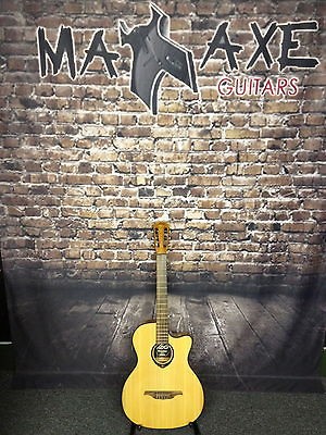 Lag Guitars TN66ACE Nylon String Auditorium Cutaway Lists $400.00