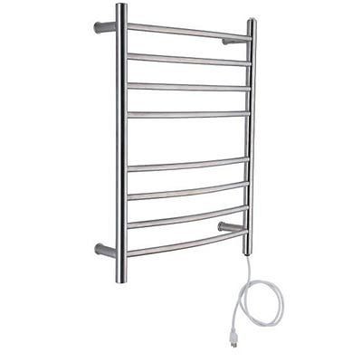   Comfort 9S Electric Towel Warmer and Drying Rack Brush Steel Finish