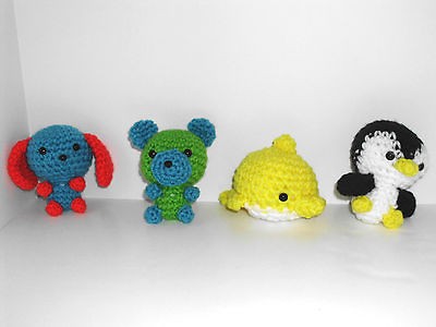Handmade Crochet Amigurumi Baby Dolphin Dog/Cat/Baby Toy Plush w 