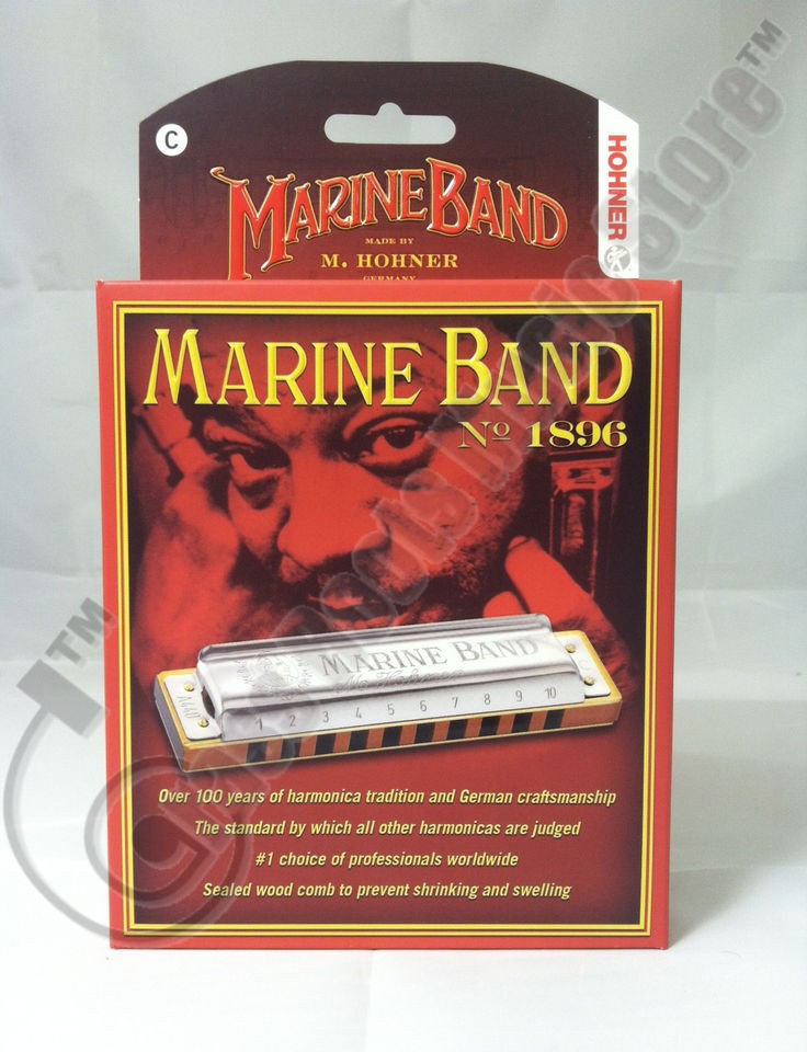 HOHNER Marine Band 1896 Diatonic HARMONICA Key of C 1896BX NEW harp