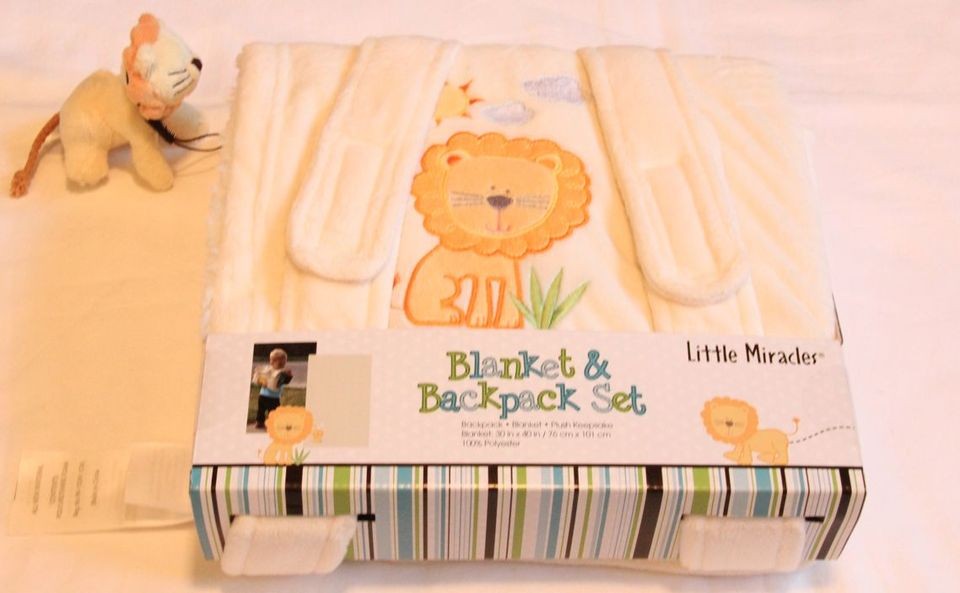   Blanket & Backpack set   Plush Keepsake   Age 2 & Up   NEW  Gift