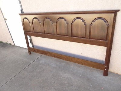   Allen Georgian Court cherry Chippendale panel bed headboard king 225