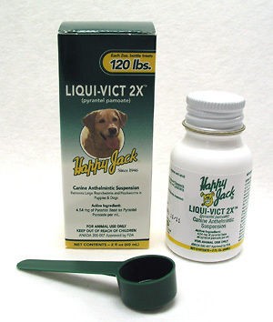 Happy Jack Liqui vict 2X Dog Womer 2 oz