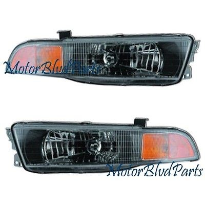 99 03 GALANT HEADLIGHTS HEADLAMPS PASSENGER+DRIVER PAIR