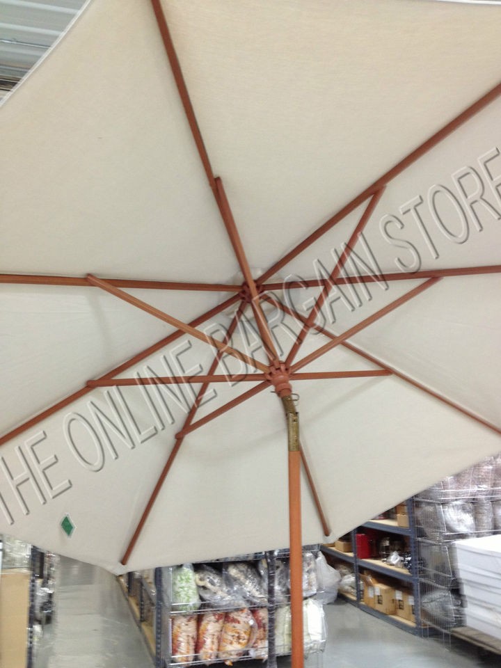 Pottery Barn Pool Market Patio Outdoor Table Umbrella 9 Market solid 