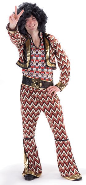 Mens 70s Motown JACKSON Five 5 Halloween fancy dress costume