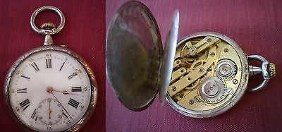 ANCRE LIGNE DROITE CHRONOMETRIQUE GOLD DIALS ANTIQUE POCKET WATCH