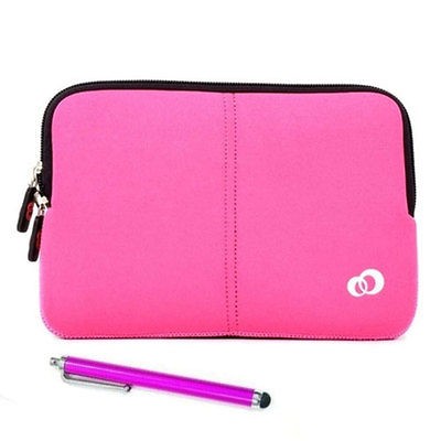 KURIO 7 Tablet Android 4.0 7 inch Sleeve Pouch Case Magenta w Pink 