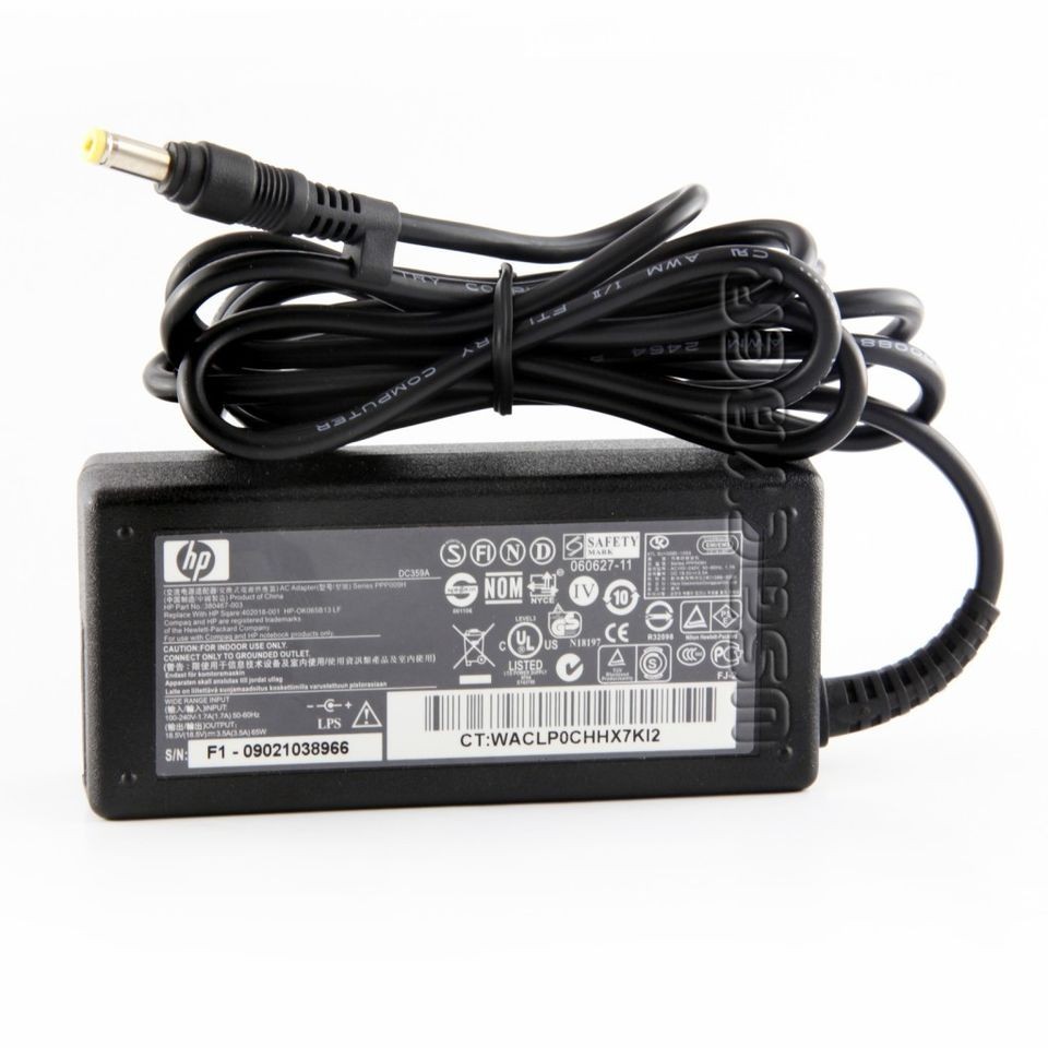 Original AC Adapter For HP Pavilion DV1000 DV6000 65W LAPTOP CHARGER 