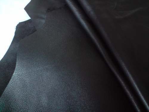   Black lamb leather skin hides soft supple nappa soft luxury top grain