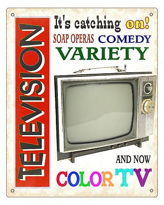 TV SIGN GOLDEN AGE 50s 60s television classic VINTAGE