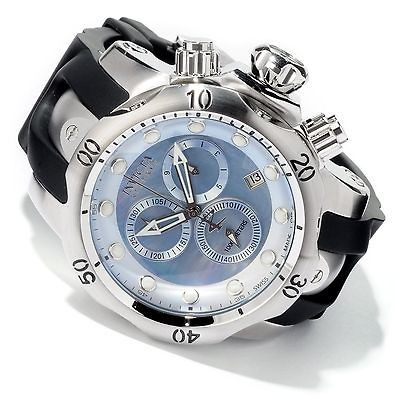   Reserve #6118 Mens Venom Blue MOP Swiss Made Chronograph Watch