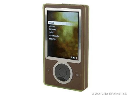 Microsoft ZUNE 30GB Media Player BROWN 7500 Songs 3 Color LCD