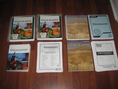 Bob Jones Geography Set 9th Grade 9 BJU BJUP COMPLETE Set w 