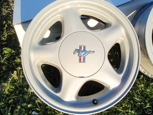 1979 1993 Ford Mustang Pony Aluminum Wheel Stock 4 Lug 16 5 star 