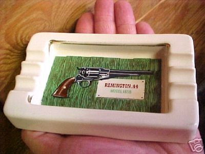 RARE Remington B&B USA Handgun Ashtray Mod. 1858 WOW