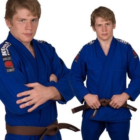 Blue KORAL Light Jiu Jitsu Gi Size A5 BJJ JIU JITSU