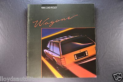1985 Chevrolet Station Wagon Brochure Caprice Celebrity Cavalier 