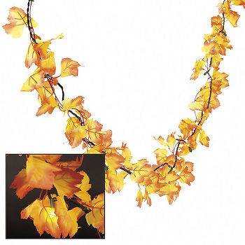 SILK FALL LEAVES String Light Set Autumn WEDDING DECORATIONS