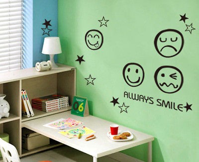 SMILE   Vinyl Wall Decal Sticker Car Window Tile Decor