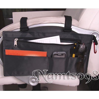 Wheelchair Scooter Armrest Bar Organizer Storage Wallet Bag Case 