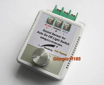 Auto On Off Light Switch Sound Voice Control Sensor for AC220V AC240V