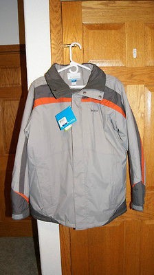 COLUMBIA MENS SIZE LARGE ALPINE APPROACH JACKET GRAY WINTER JACKET 