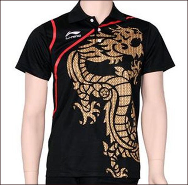 LiNing 2012 London Olympic Li Ning Mens Badminton/Table Tennis Shirt