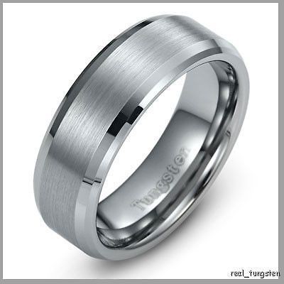 Mens Wedding Band Tungsten Carbide Ring 8   12