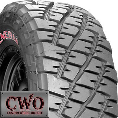 NEW General Grabber Red Letter 33x12.50 15 TIRES R15