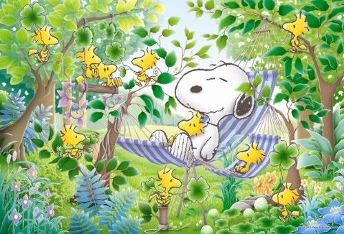 Apollo sha Jigsaw Puzzle 10 839 Peanuts Snoopy Sleep in a Hammock 