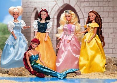 SET OF 5 PRINCESSES DOLL SET PRINCESS NEW INCLUDES Belle,