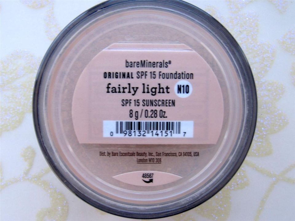 Bare Escentuals BareMinerals Original Foundation FAIRLY LIGHT   N10 8g 