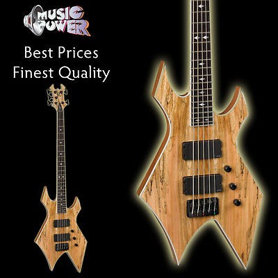   Paolo Gregoletto Warlock 5 String Bass Guitar Natural   Neck Through