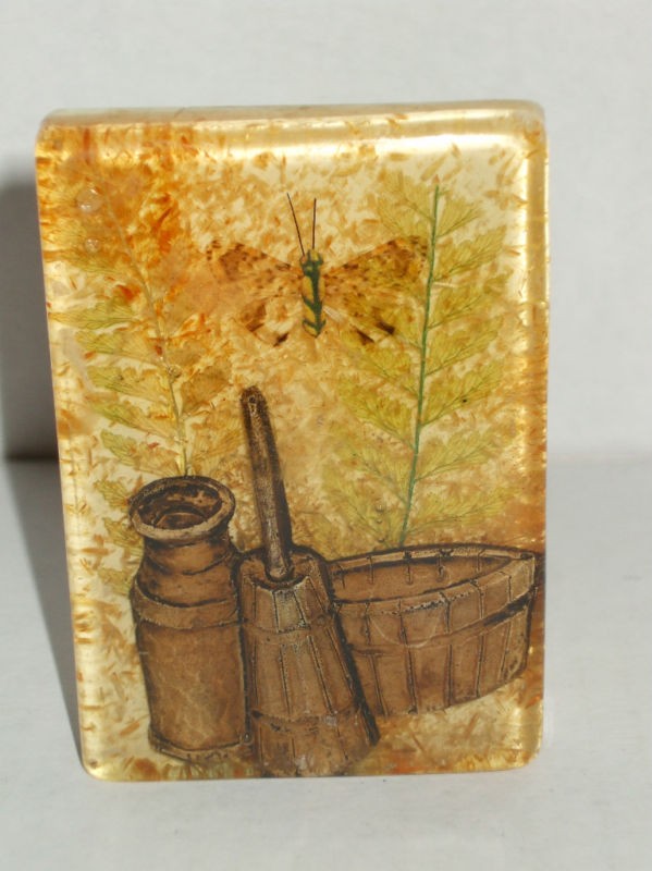 VINTAGE MONTAGE OLD MILK CAN CHURN WASH TUB IN RESIN