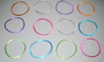 12 Party Shiny Bracelets kids Bangle Flea Market Resel Wholesale l 