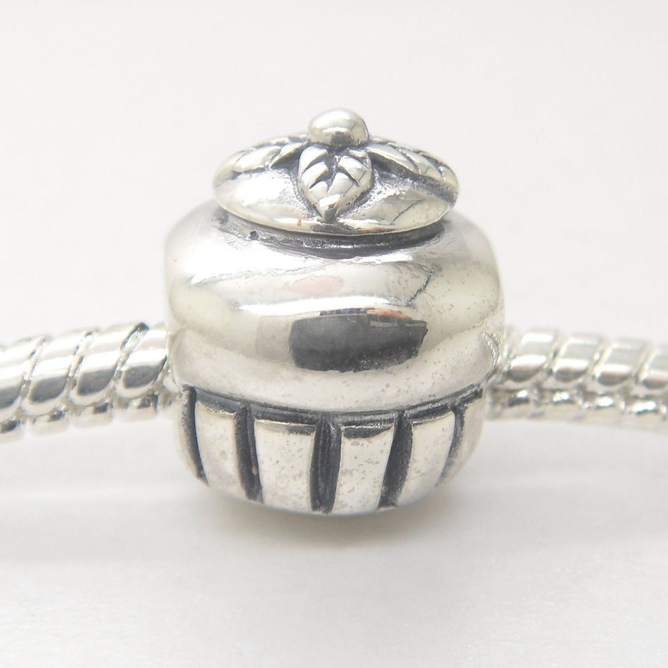 Authentic 925 Silver Core Cupcake Tea Pot Bead charm AFS09